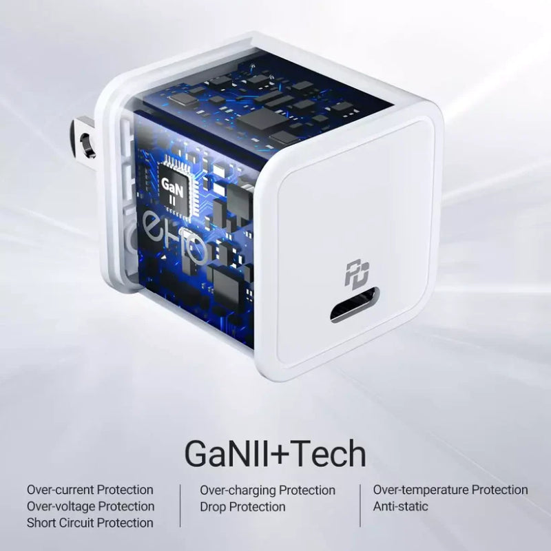 Choetech Mini PD30W GAN USB-C Wall Charger (PD3007-WH)