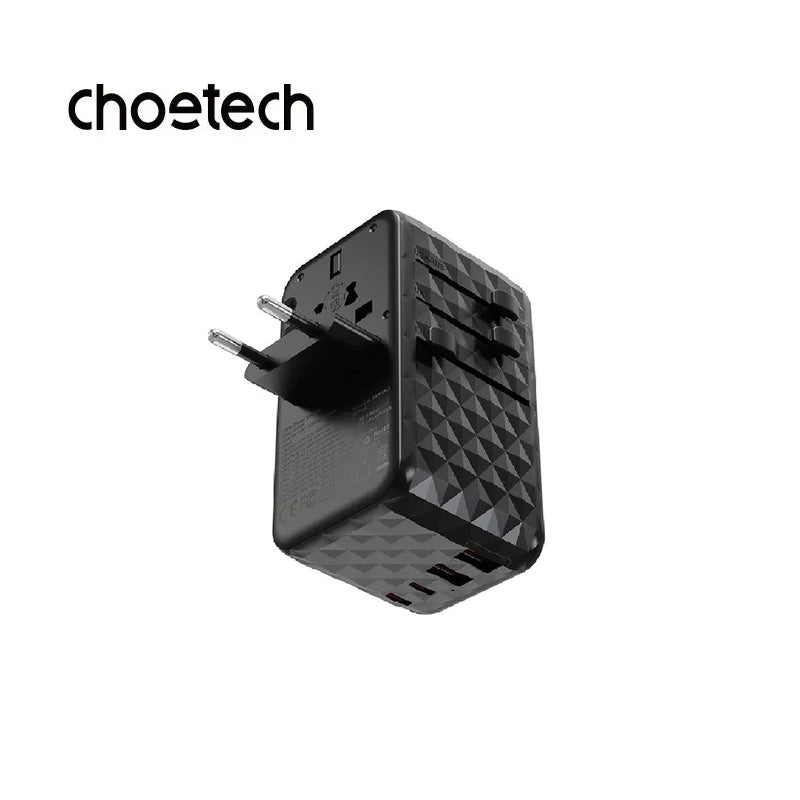 Choetech PD100W Travel Wall Charger PD6028 (Black)
