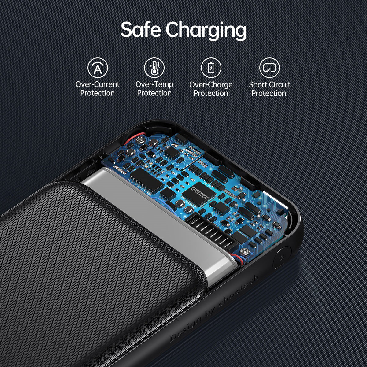 Choetech PD20W 10000mAh Power Bank B627 (Black) - XtraSure | Apple Authorized Reseller in Myanmar