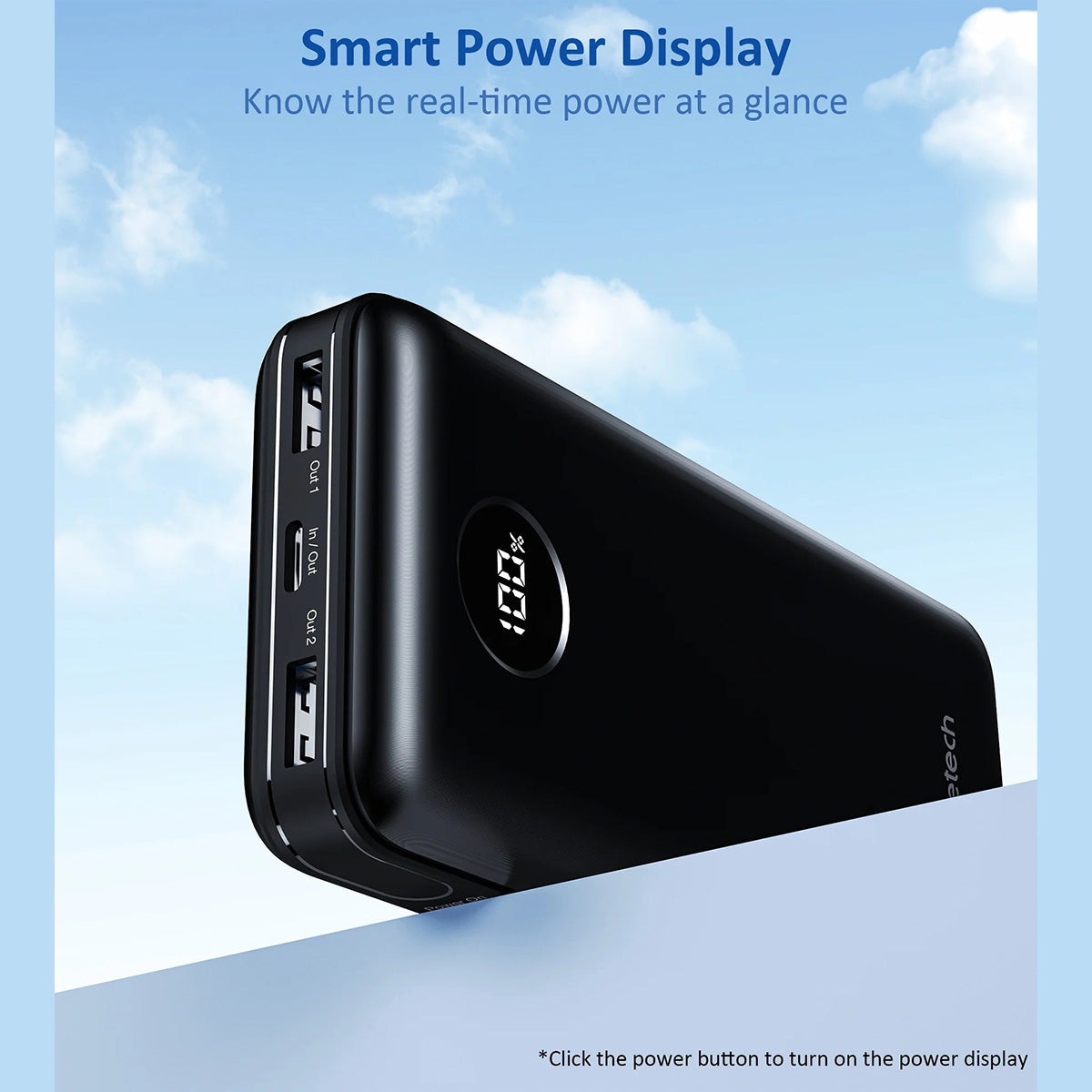Choetech PD45W 20000mAh Powerbank B653 (Black) - XtraSure | Apple Authorized Reseller in Myanmar