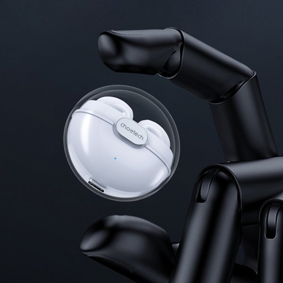 Choetech Translucent V5.0 True Wireless Earbuds BH-T08 (White) - XtraSure | Apple Authorized Reseller in Myanmar