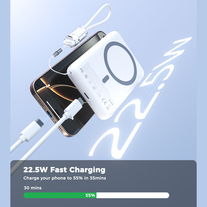 Choetech 10000 mAh 22.5W Magnetic Power Bank