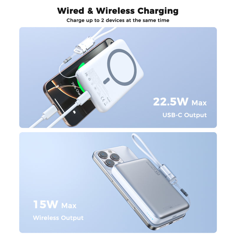 Choetech 10000 mAh 22.5W Magnetic Power Bank