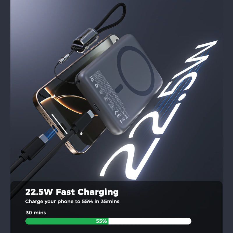 Choetech 10000 mAh 22.5W Magnetic Power Bank