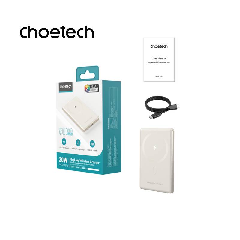 Choetech 5000mAh Magnetic Power Bank (B738) - XtraSure | Apple Authorized Reseller in Myanmar