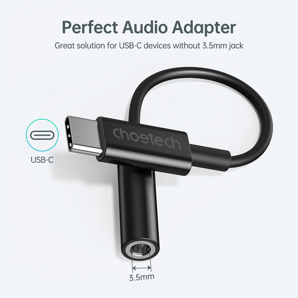 Choetech USB-C to 3.5mm Audio Jack Adapter (AUX003)