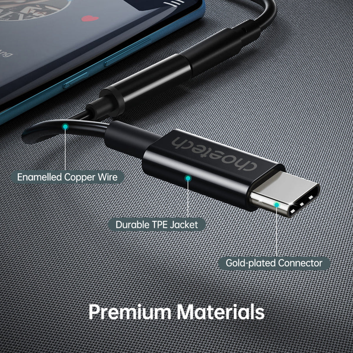 Choetech USB-C to 3.5mm Audio Jack Adapter (AUX003)