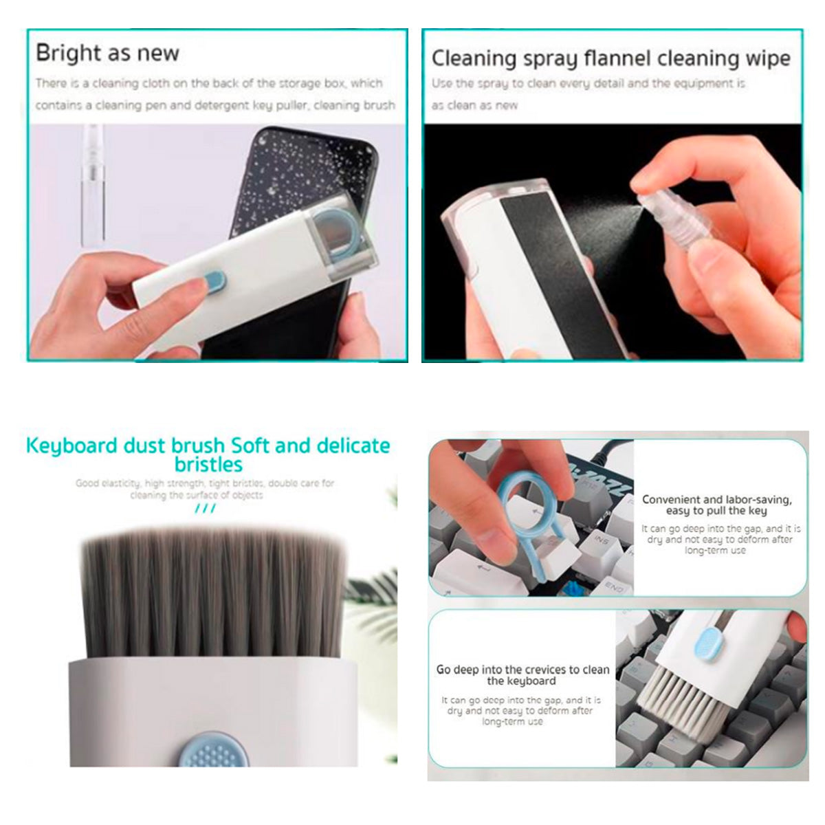 COTECi 8 in 1 Multipurpose Cleaning Kit - XtraSure | Apple Authorized Reseller in Myanmar