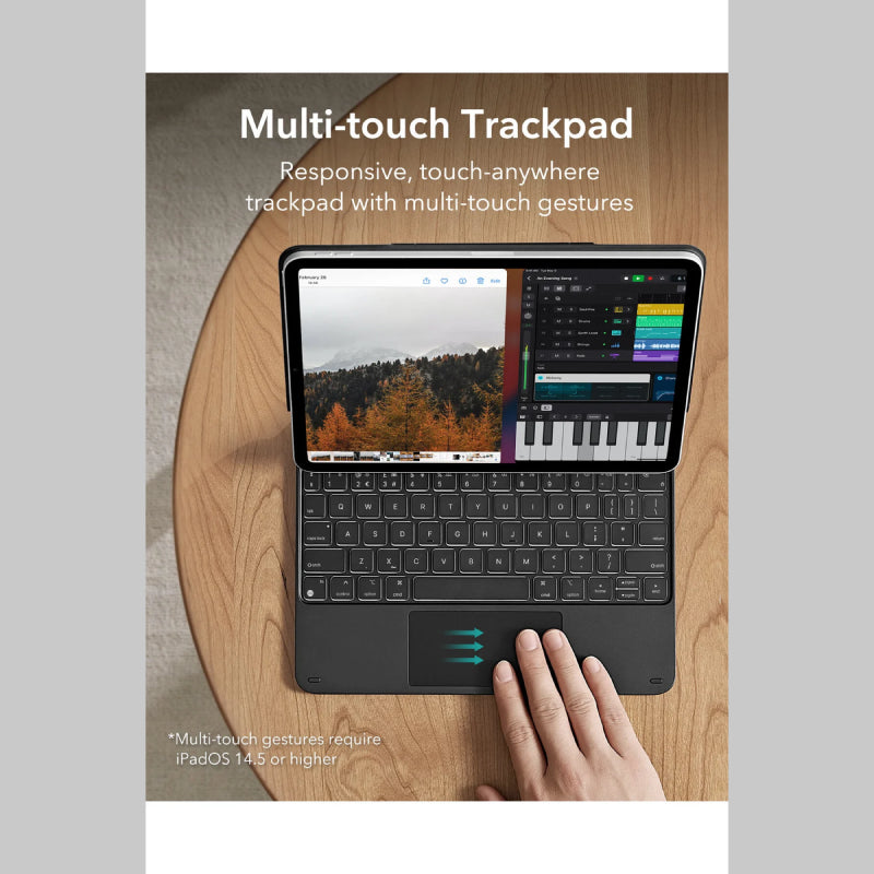 ESR Rebound Magnetic Keyboard Case (M4-M2 Air 11"/ M2 Pro 11"/ Air 4/ Air 5)