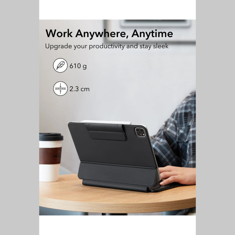 ESR Rebound Magnetic Keyboard Case (M4-M2 Air 11"/ M2 Pro 11"/ Air 4/ Air 5)