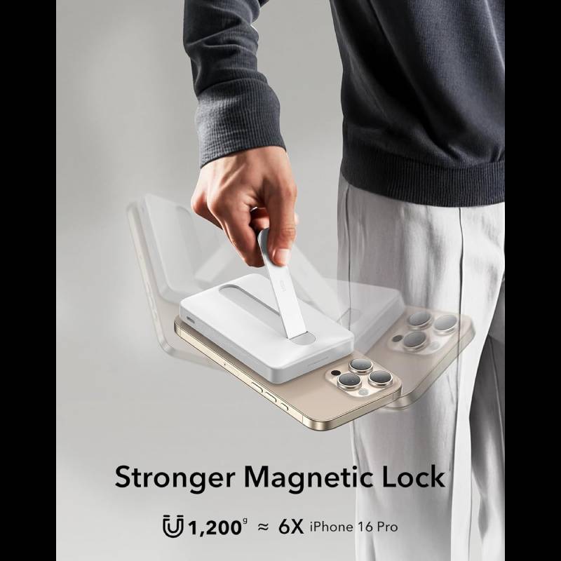 ESR Qi2 MagSlim Kickstand Power Bank