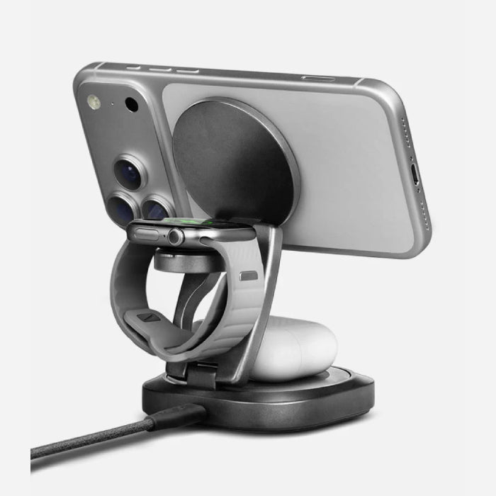 Energea Alumag Gyro Qi2 3 in 1 Foldable Wireless Charger