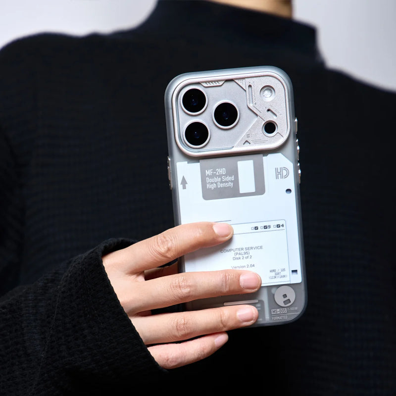 Wakcas Retro Geek Floppy Disk MagSafe Case for iPhone 18 Series