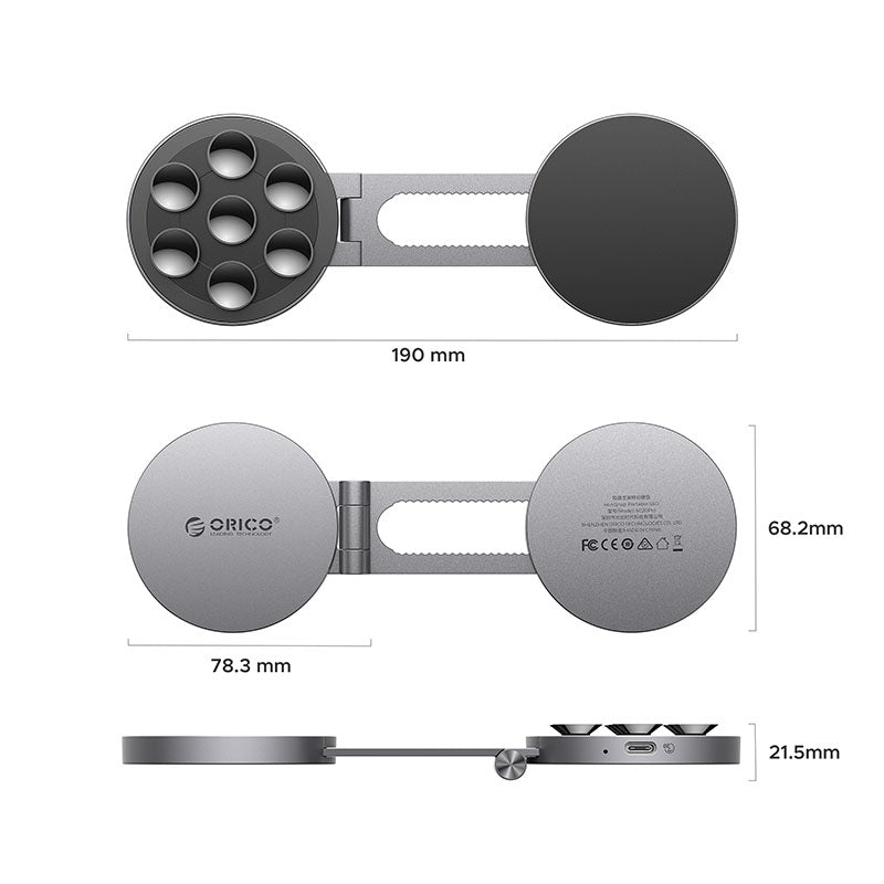 Orico SC20Pro Suption-Cup Portable SSD with Magnetic Adjustable Phone Holder