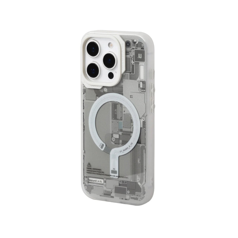 Wakcas Frosted Circuit Design MagSafe Case for iPhone 18 Series