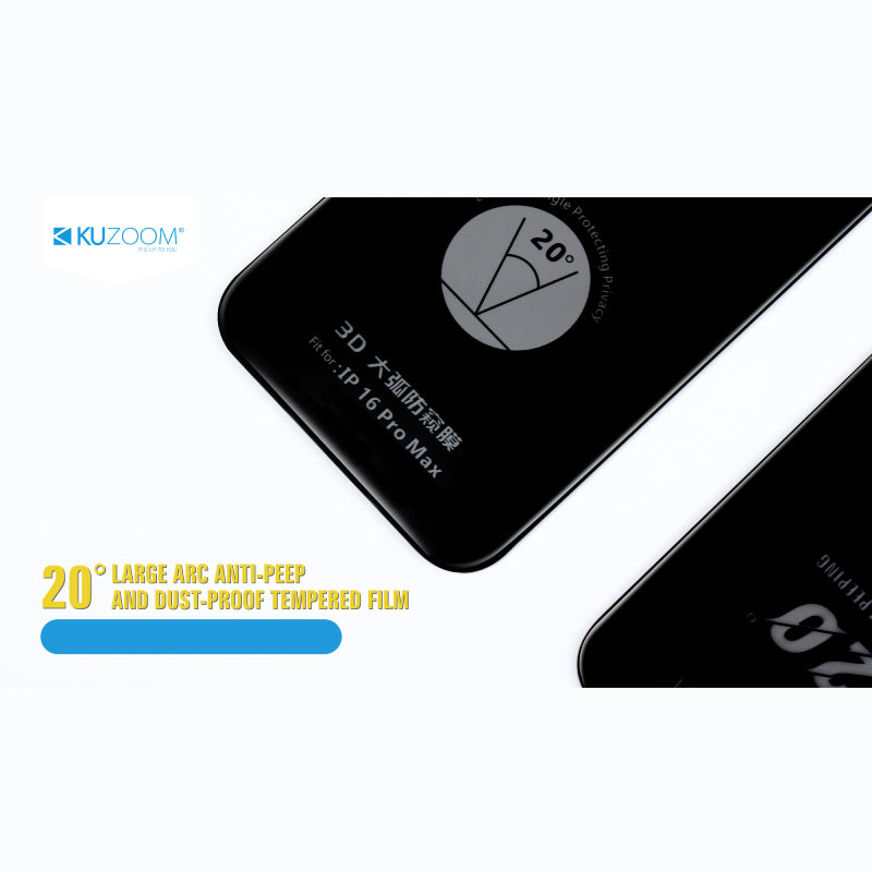 Kuzoom 20 Privacy Tempered Glass for iPhone