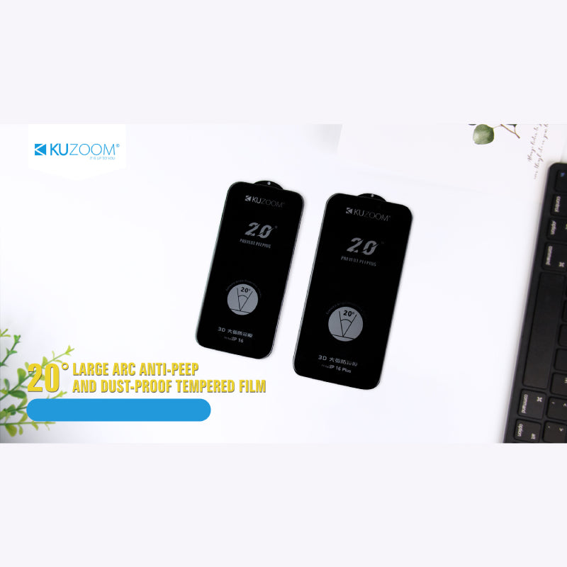 Kuzoom 20 Privacy Tempered Glass for iPhone