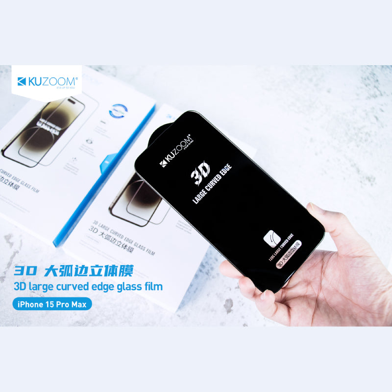 Kuzoom 3D HD Tempered Glass for iPhone
