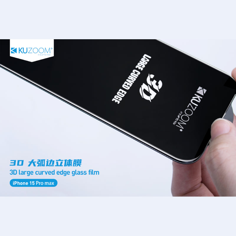 Kuzoom 3D HD Tempered Glass for iPhone