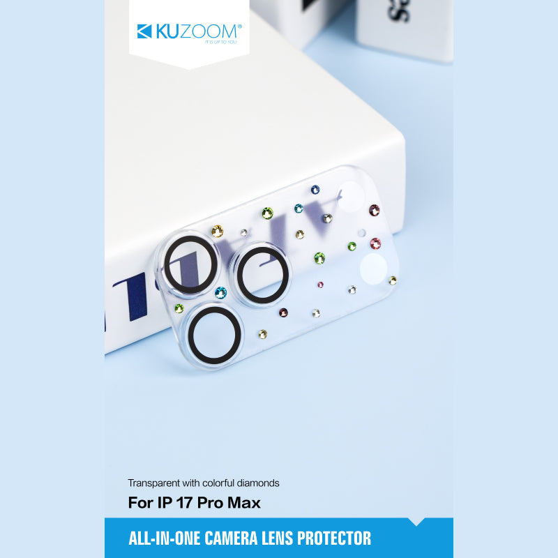 Kuzoom All-in-one camera lens protector for iPhone 17 Pro Max Series