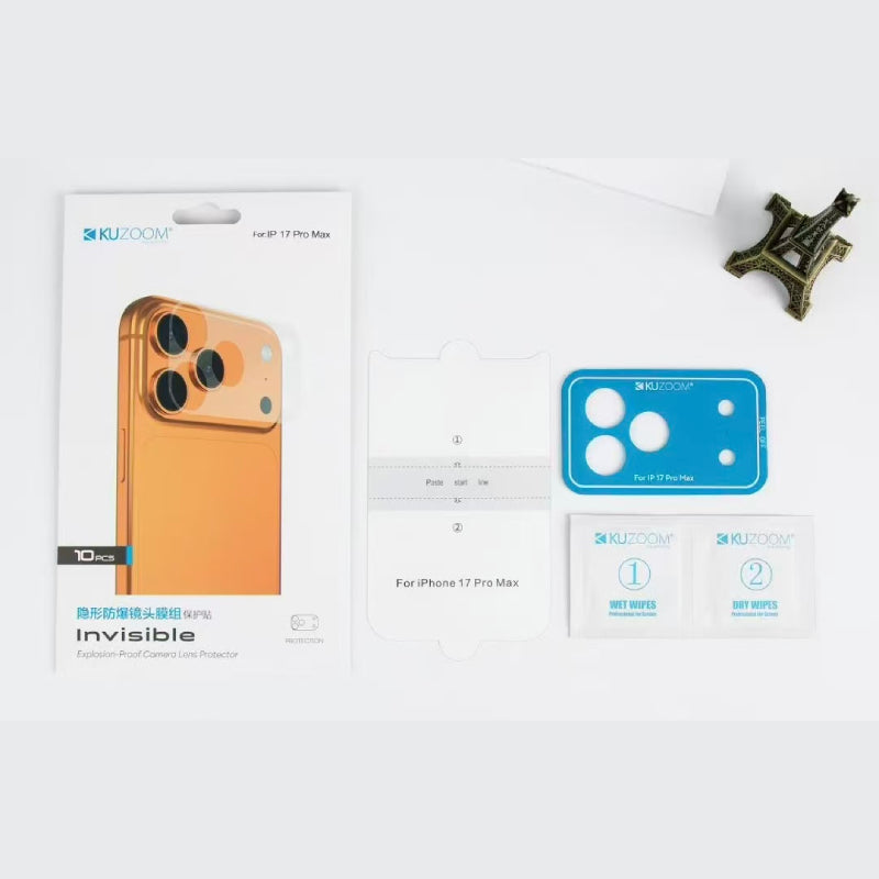 Kuzoom Explosion Proof iPhone Camera Lens Protector for iPhone 17 Series