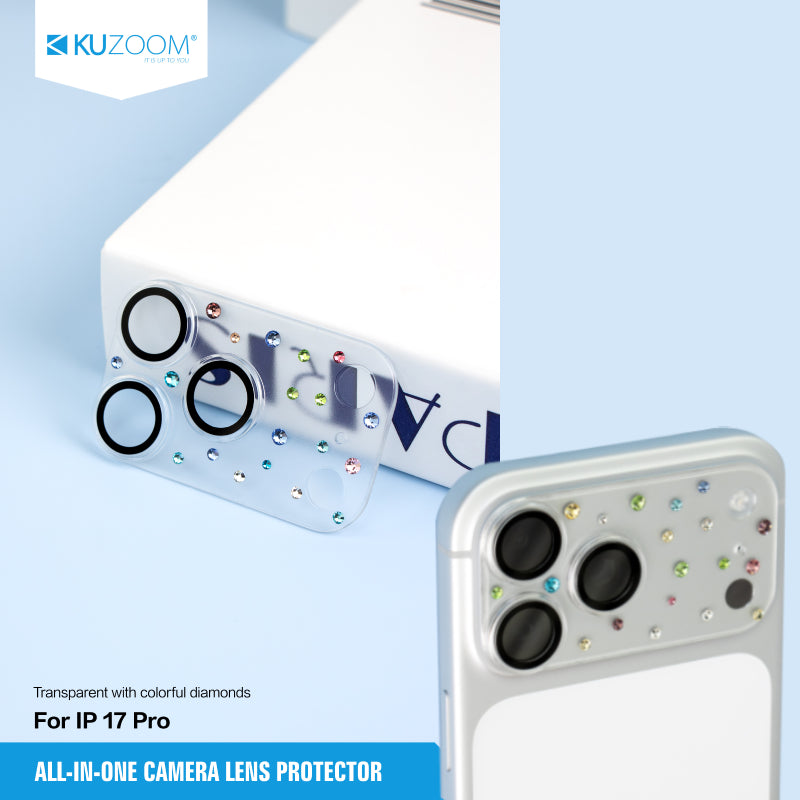 Kuzoom All-in-one camera lens protector for iPhone 17 Pro Max Series
