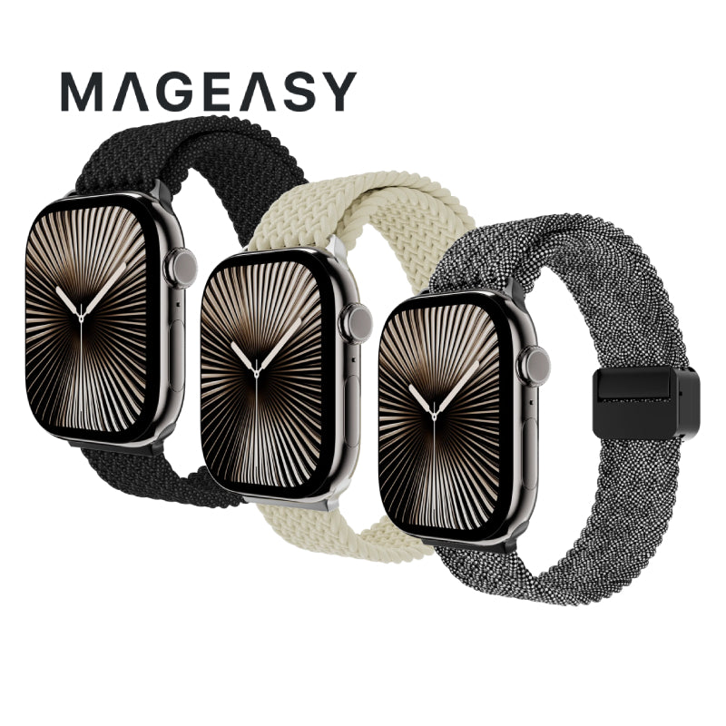 MagEasy Braided Nylon Magnetic Apple Watch Loop (44/45/46/49mm)