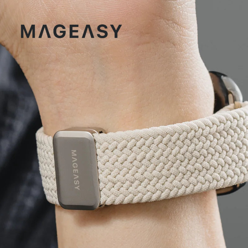 MagEasy Braided Nylon Magnetic Apple Watch Loop (44/45/46/49mm)