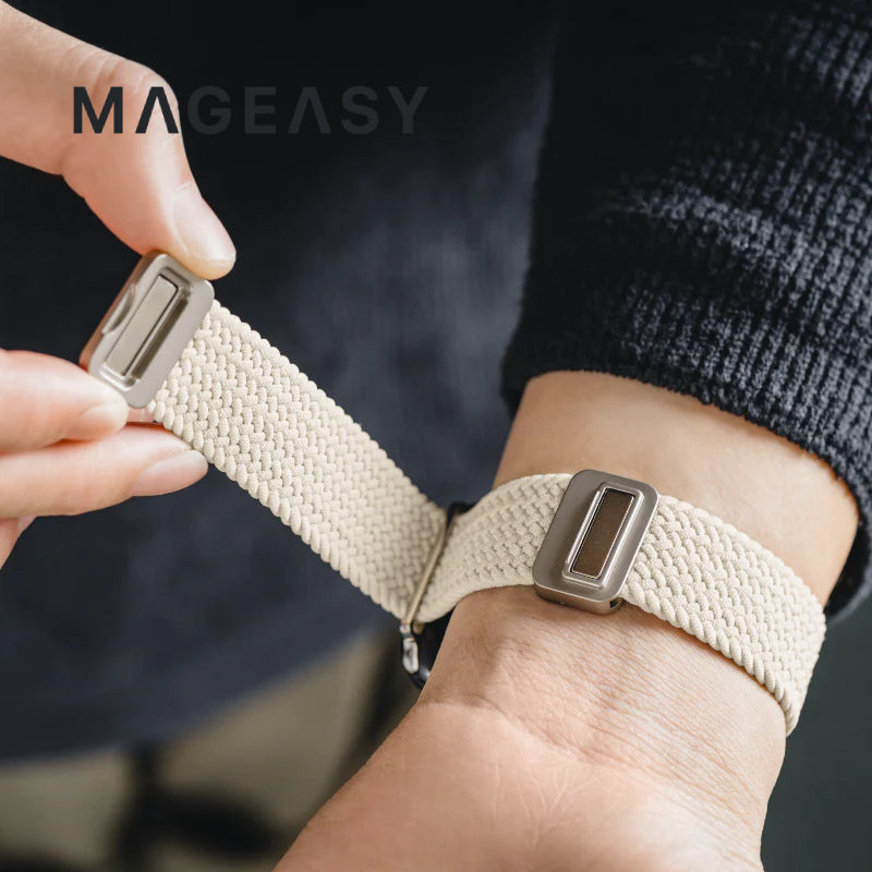 MagEasy Braided Nylon Magnetic Apple Watch Loop (44/45/46/49mm)