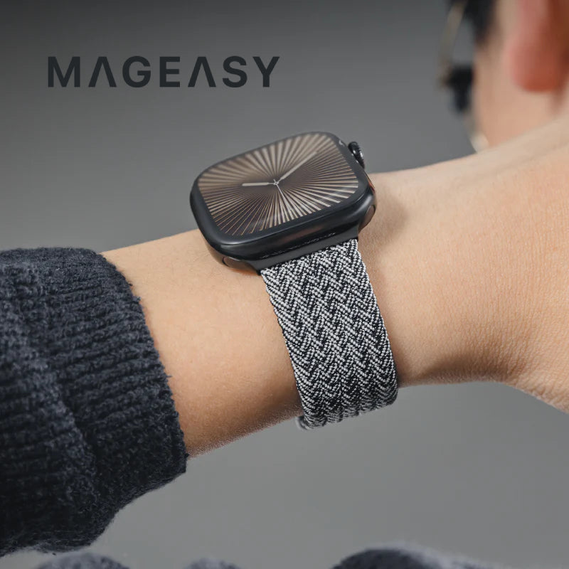 MagEasy Braided Nylon Magnetic Apple Watch Loop (44/45/46/49mm)