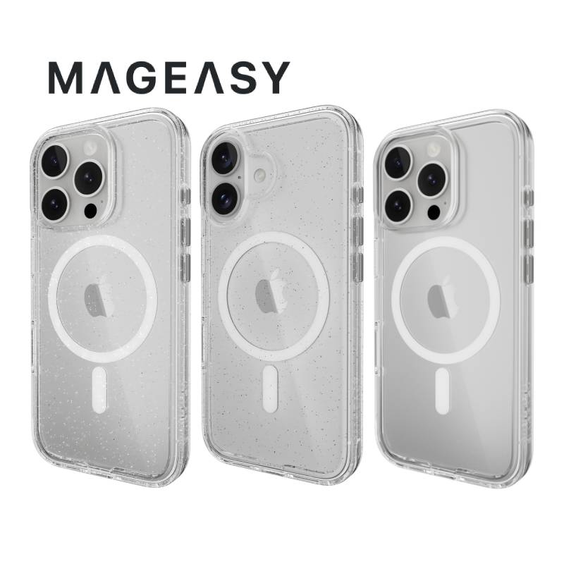 MagEasy Bright M Never Yellowing Shockproof Clear Case for iPhone 16 Series - XtraSure | Apple Authorized Reseller in Myanmar
