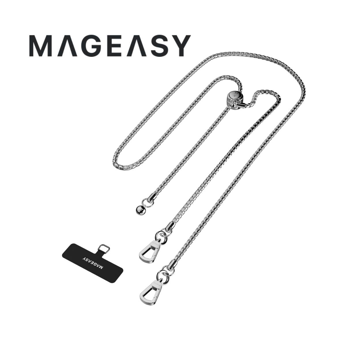 MagEasy Metal Chain Strap (Silver) - XtraSure | Apple Authorized Reseller in Myanmar