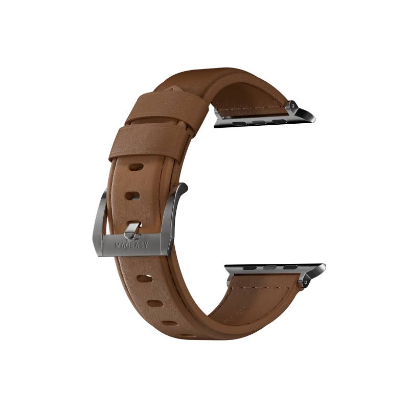 MagEasy Nappa Calfskin Leather Apple Watch Band (44/45/46/49mm) - XtraSure | Apple Authorized Reseller in Myanmar