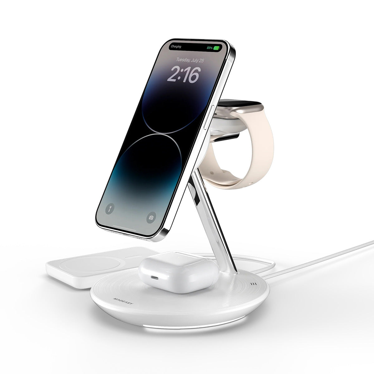 MagEasy PowerStation 5 in 1 Magnetic Wireless Charging Stand - XtraSure | Apple Authorized Reseller in Myanmar