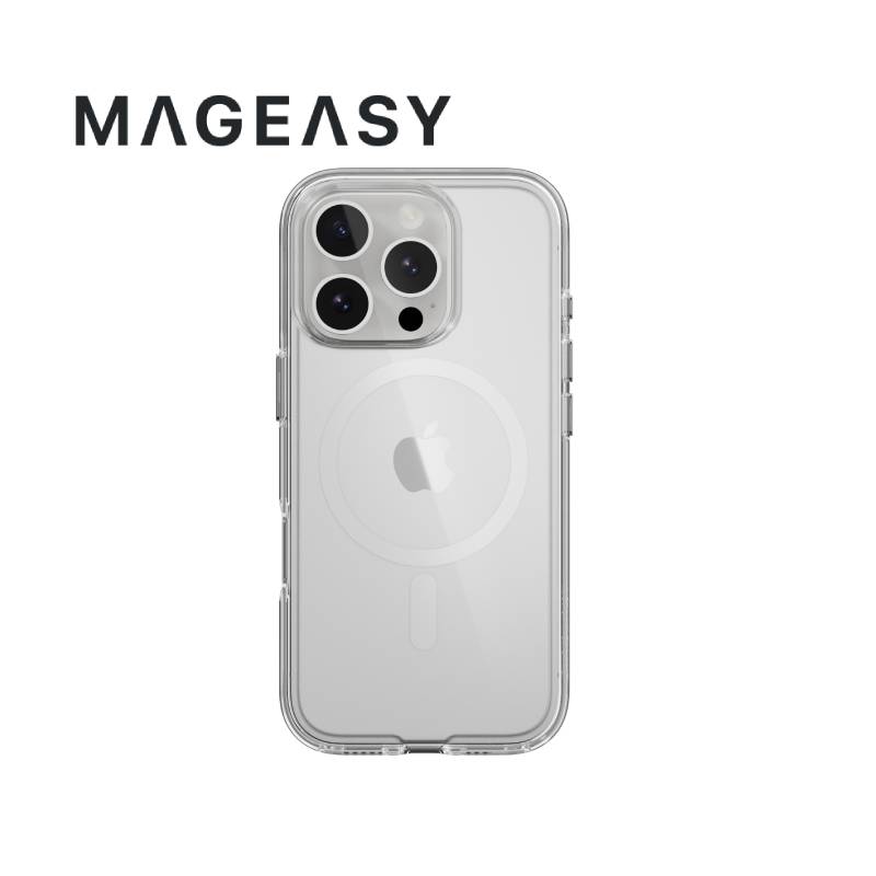 MagEasy Bright M Never Yellowing Shockproof Clear Case for iPhone 16 Series - XtraSure | Apple Authorized Reseller in Myanmar