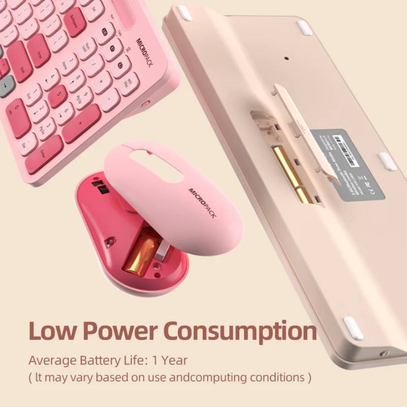 Micropack Wireless Keyboard & Mouse Combo (KM238WPM/KM238WCR)