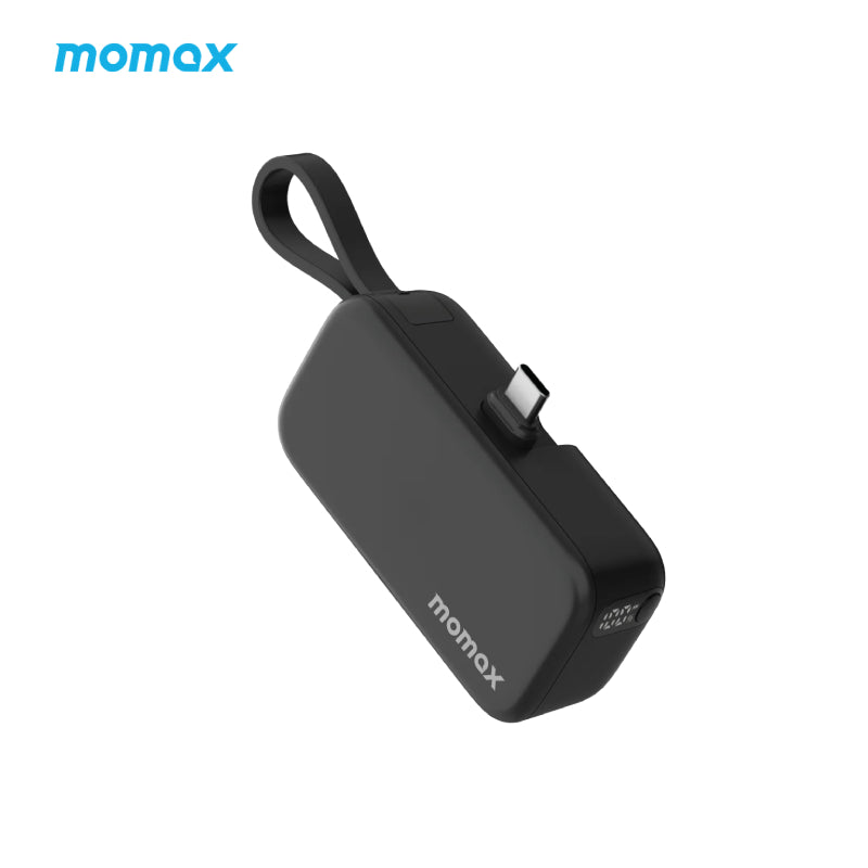 Momax 1-Power-Mini-5000mAh-Bulit-in-USB-C-Battery-Pack - XtraSure | Apple Authorized Reseller in Myanmar