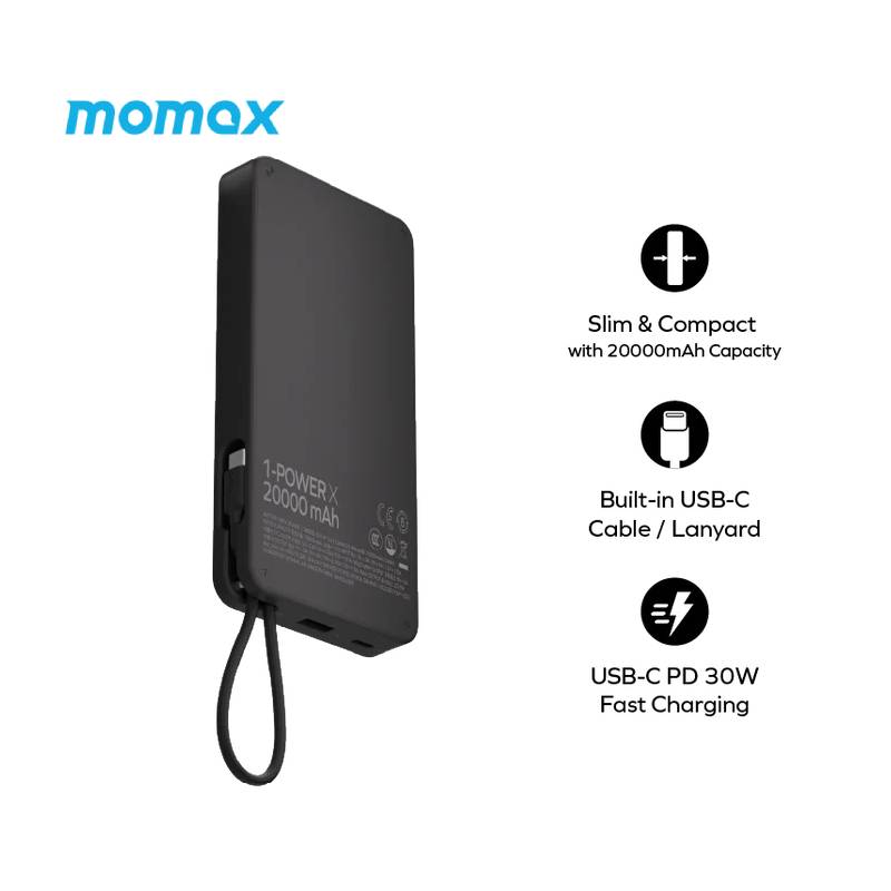 Momax 1-Power X Power Bank 20000mAh (IP153) - XtraSure | Apple Authorized Reseller in Myanmar
