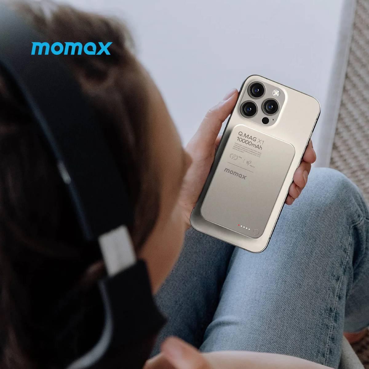 Momax 10000 mAh Wireless PowerBank - XtraSure | Apple Authorized Reseller in Myanmar