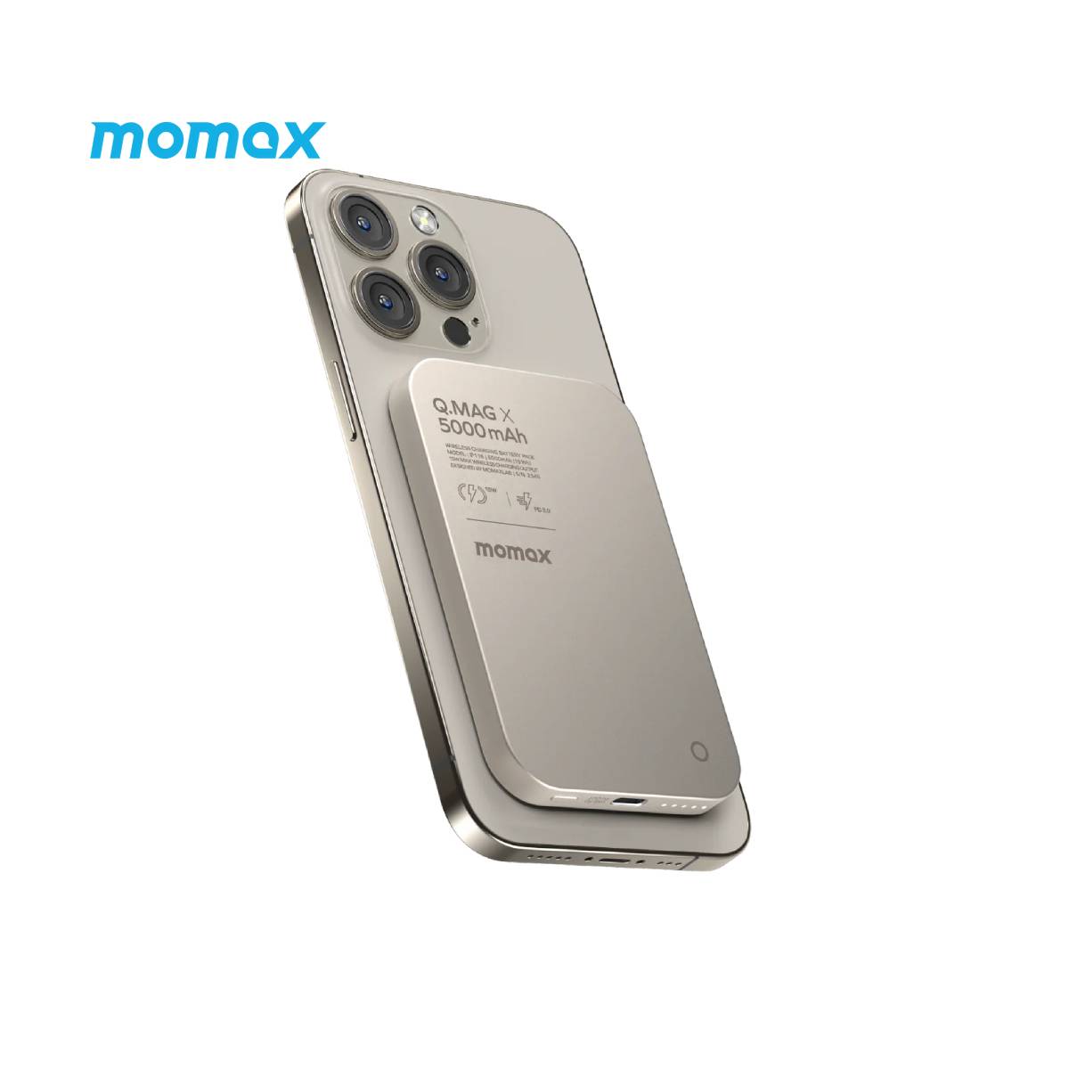 Momax 5000 mAh Wireless PowerBank - XtraSure | Apple Authorized Reseller in Myanmar