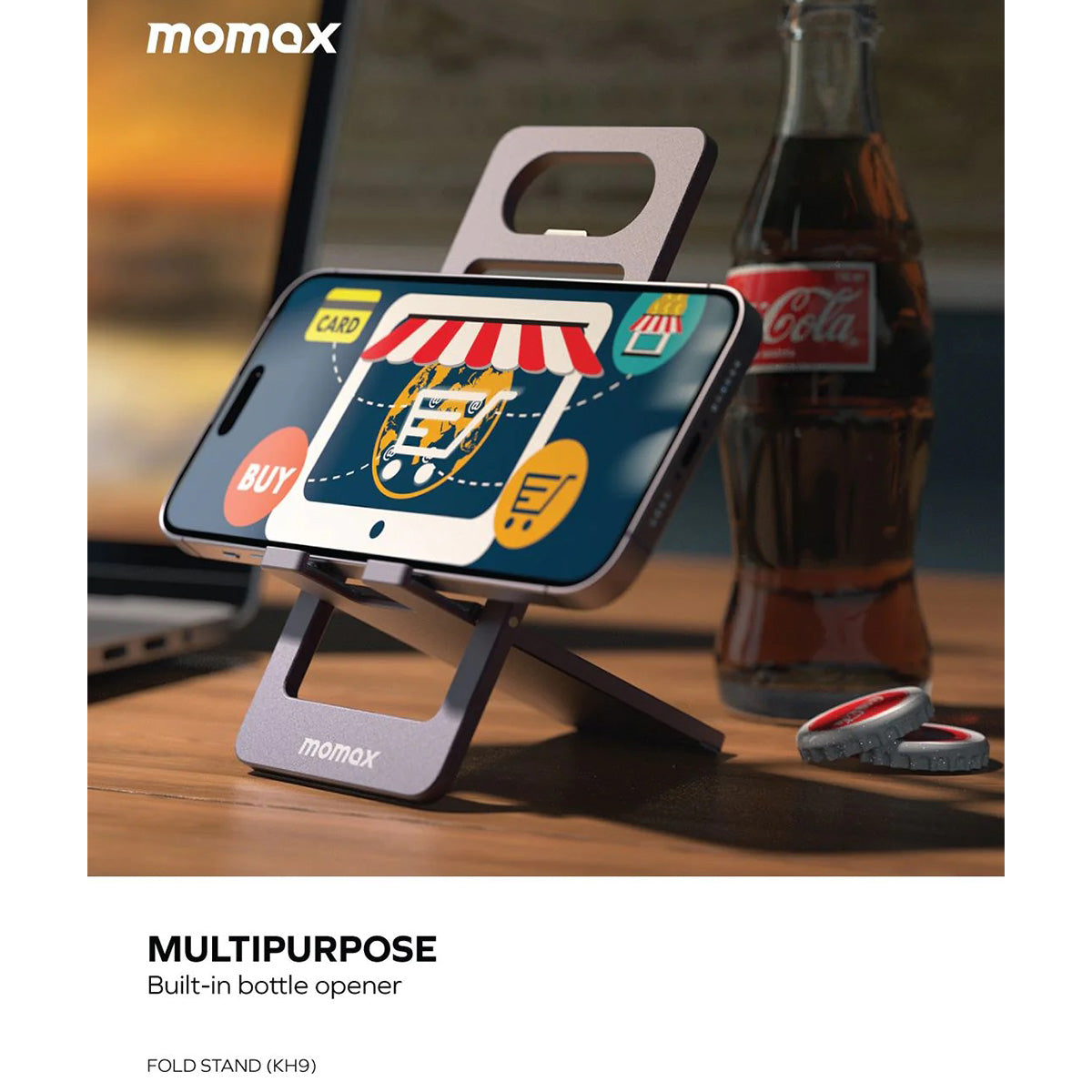 Momax Fold Stand Portable Mobile Phone Stand - XtraSure | Apple Authorized Reseller in Myanmar
