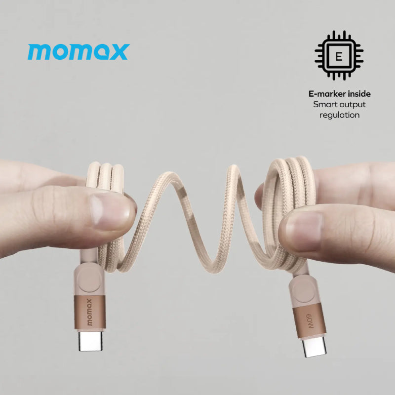 Momax Mag.Link 60W USB-C to USB-C Magnetic Cable-1m - XtraSure | Apple Authorized Reseller in Myanmar