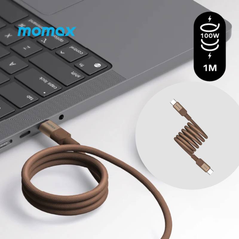 Momax Mag.Link Magnetic USB-C to USB-C Cable 100W 1m (DC52L2)