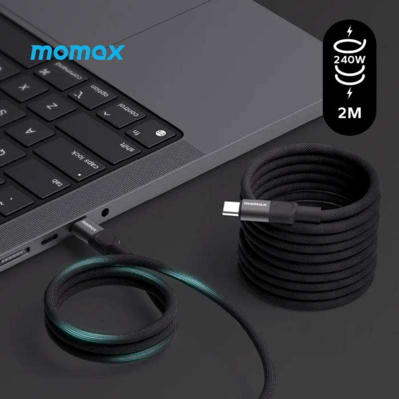 Momax Mag.Link Magnetic USB-C to USB-C Cable 240W 2m (DC71D)