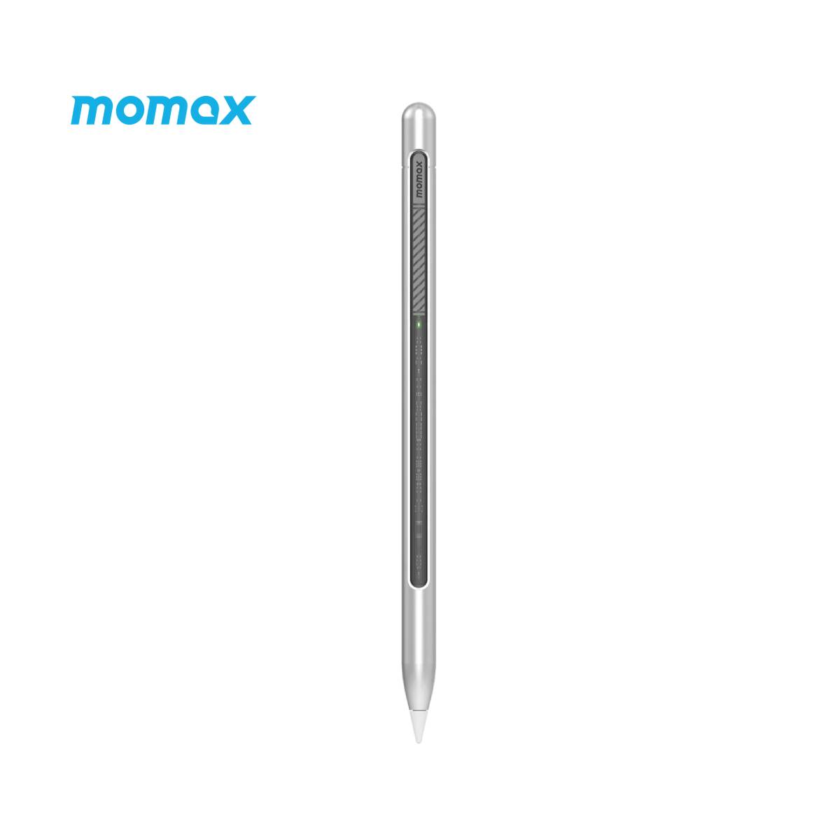 Momax Magnetic Charging Active Stylus Pen TP9S (Silver) - XtraSure | Apple Authorized Reseller in Myanmar