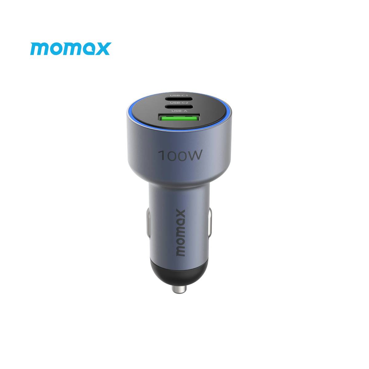 Momax MoVe 100W Triple Fast Charge Car Charger (UC17E) - XtraSure | Apple Authorized Reseller in Myanmar