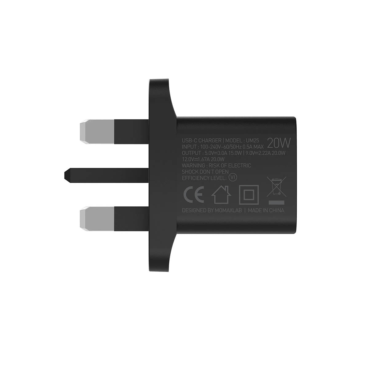 Momax ONEPLUG 20W Mini PD Fast Charger (UM25UKW/UM25UKD)