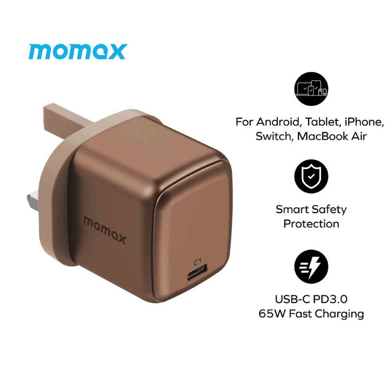 Momax PD 65 W Wall charger (UM69UKL2) - XtraSure | Apple Authorized Reseller in Myanmar