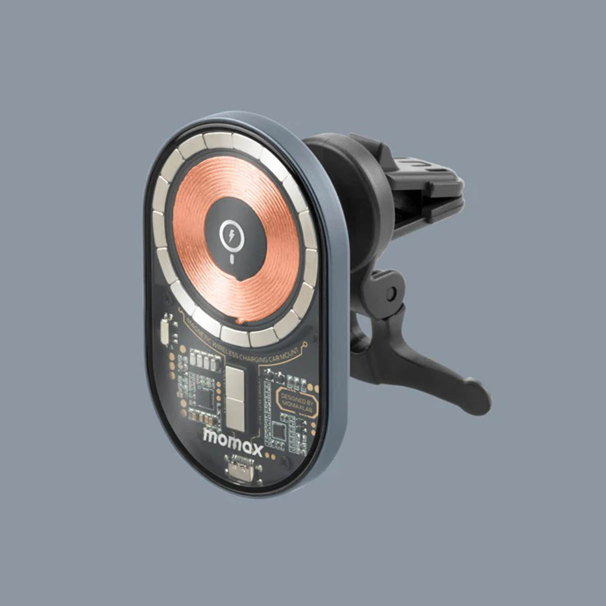 Momax Q.Mag Mount3 15W Magnetic Wireless Charing Car Mount - XtraSure | Apple Authorized Reseller in Myanmar