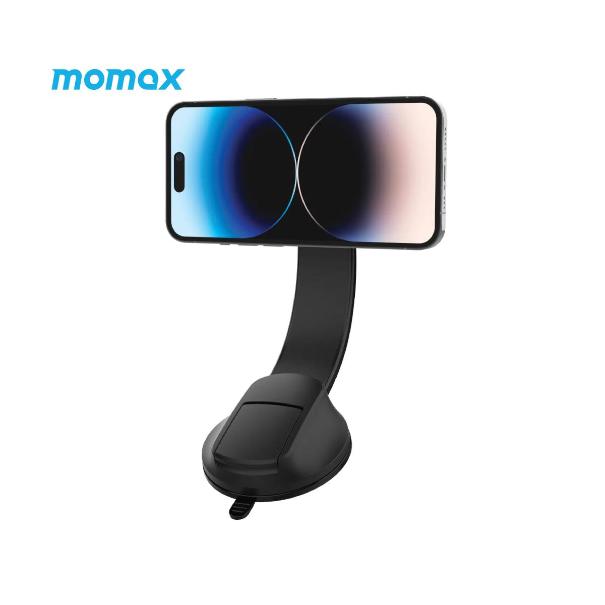 Momax Q.Mag Mount5 15W Magnetic Wireless Charging Car Mount (CM25B) - XtraSure | Apple Authorized Reseller in Myanmar